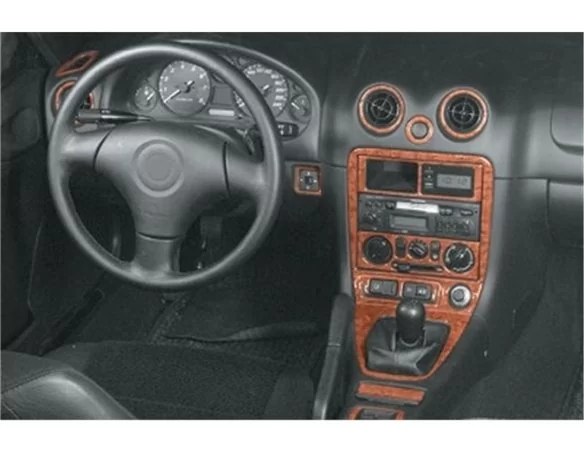 Mazda MX 5 12.00-12.05 3D Interior Dashboard Trim Kit Dash Trim Dekor 14-Parts - 1 - Interior Dash Trim Kit