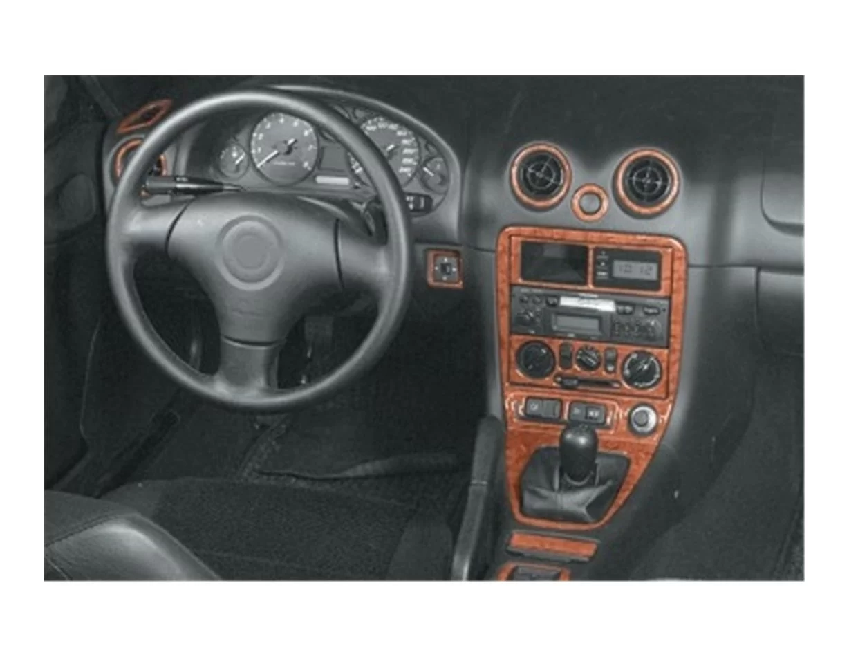 Mazda MX 5 12.00-12.05 3D Interior Dashboard Trim Kit Dash Trim Dekor 14-Parts - 1 - Interior Dash Trim Kit