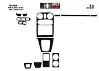 Mazda MX-5 Miata NA Mk1 1989–1997 3D Interior Dashboard Trim Kit Dash Trim Dekor 13-Parts - 1 - Interior Dash Trim Kit Mazda MX-5 Miata NA Mk1 1989–1997 3D Interior Dashboard Trim Kit Dash Trim Dekor 13-Parts - 1 - Interior Dash Trim Kit