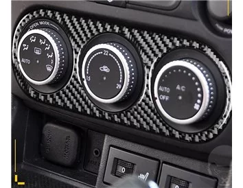 Mazda MX-5 Miata NC Mk3 2009-2015 3D Interior Dashboard Trim Kit Dash Trim Dekor 40-Parts - 4 - Interior Dash Trim Kit