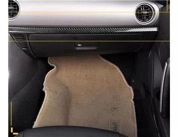 Mazda MX-5 Miata NC Mk3 2009-2015 3D Interior Dashboard Trim Kit Dash Trim Dekor 40-Parts - 11 - Interior Dash Trim Kit