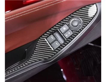 Mazda MX-5 Miata ND Mk4 2015-2020 3D Interior Dashboard Trim Kit Dash Trim Dekor 25-Parts - 5 - Interior Dash Trim Kit