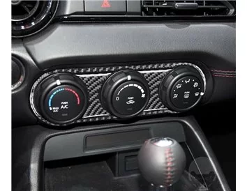 Mazda MX-5 Miata ND Mk4 2015-2020 3D Interior Dashboard Trim Kit Dash Trim Dekor 25-Parts - 6 - Interior Dash Trim Kit