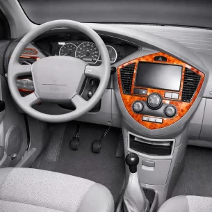 Kia Carens 07.02-10.06 3D Interior Dashboard Trim Kit Dash Trim Dekor 6-Parts