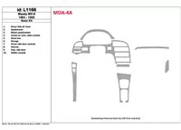 Mazda MX-6 1993-1995 Full Set, 11 Parts set Interior BD Dash Trim Kit - 1 - Interior Dash Trim Kit Mazda MX-6 1993-1995 Full Set, 11 Parts set Interior BD Dash Trim Kit - 1 - Interior Dash Trim Kit