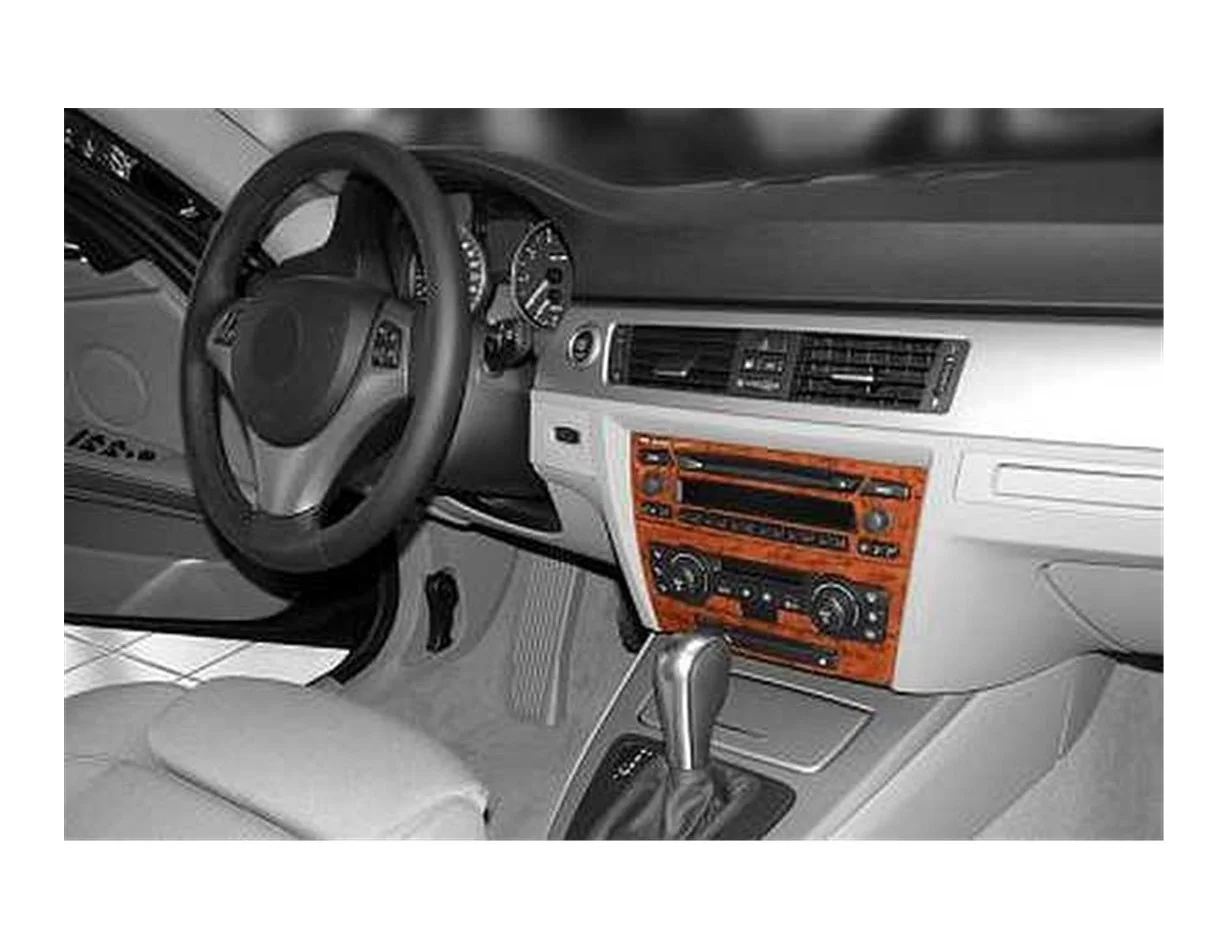 BMW 3 Series E90 01.06-12.10 3D Interior Dashboard Trim Kit Dash Trim Dekor 18-Parts - 1 - Interior Dash Trim Kit