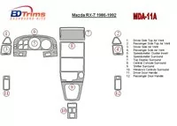 Mazda RX-7 1986-1992 Full Set Interior BD Dash Trim Kit - 1 - Interior Dash Trim Kit Mazda RX-7 1986-1992 Full Set Interior BD Dash Trim Kit - 1 - Interior Dash Trim Kit