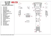 Mazda RX-8 2003-2007 Full Set, With NAVI system Interior BD Dash Trim Kit - 2 - Interior Dash Trim Kit Mazda RX-8 2003-2007 Full Set, With NAVI system Interior BD Dash Trim Kit - 2 - Interior Dash Trim Kit