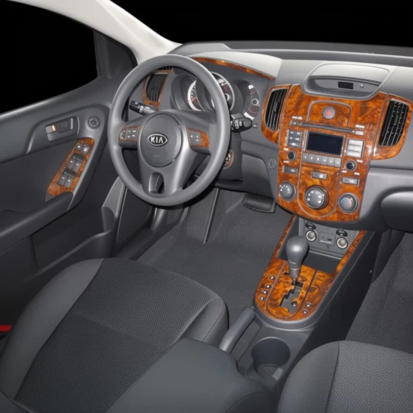 Kia Cerato 2010-2011 Full Set, With Heating and Without Seats Heating, Climate-Control Interior BD Dash Trim Kit