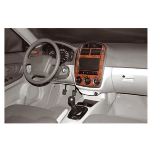 Kia Cerato LX HB 05.04-03.07 3D Interior Dashboard Trim Kit Dash Trim Dekor 7-Parts