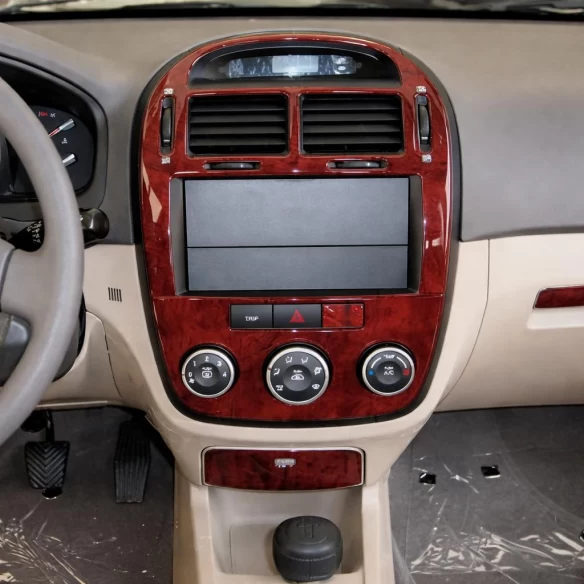 Kia Cerato Sedan 04.2007 3D Interior Dashboard Trim Kit Dash Trim Dekor 7-Parts