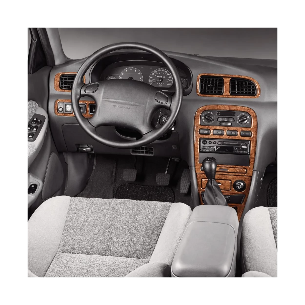 Kia Clarus 08.1998 3D Interior Dashboard Trim Kit Dash Trim Dekor 14-Parts