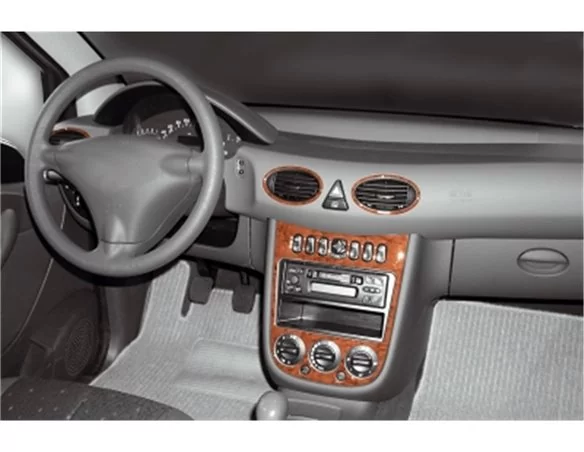 Mercedes A-Class W168 02.01-06.04 3D Interior Dashboard Trim Kit Dash Trim Dekor 5-Parts - 1 - Interior Dash Trim Kit