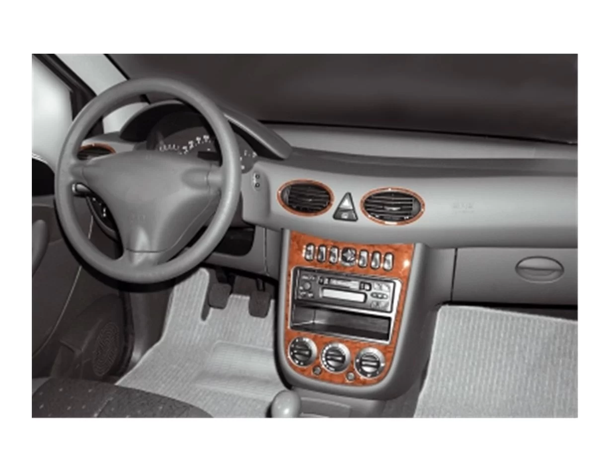 Mercedes A-Class W168 02.01-06.04 3D Interior Dashboard Trim Kit Dash Trim Dekor 5-Parts - 1 - Interior Dash Trim Kit