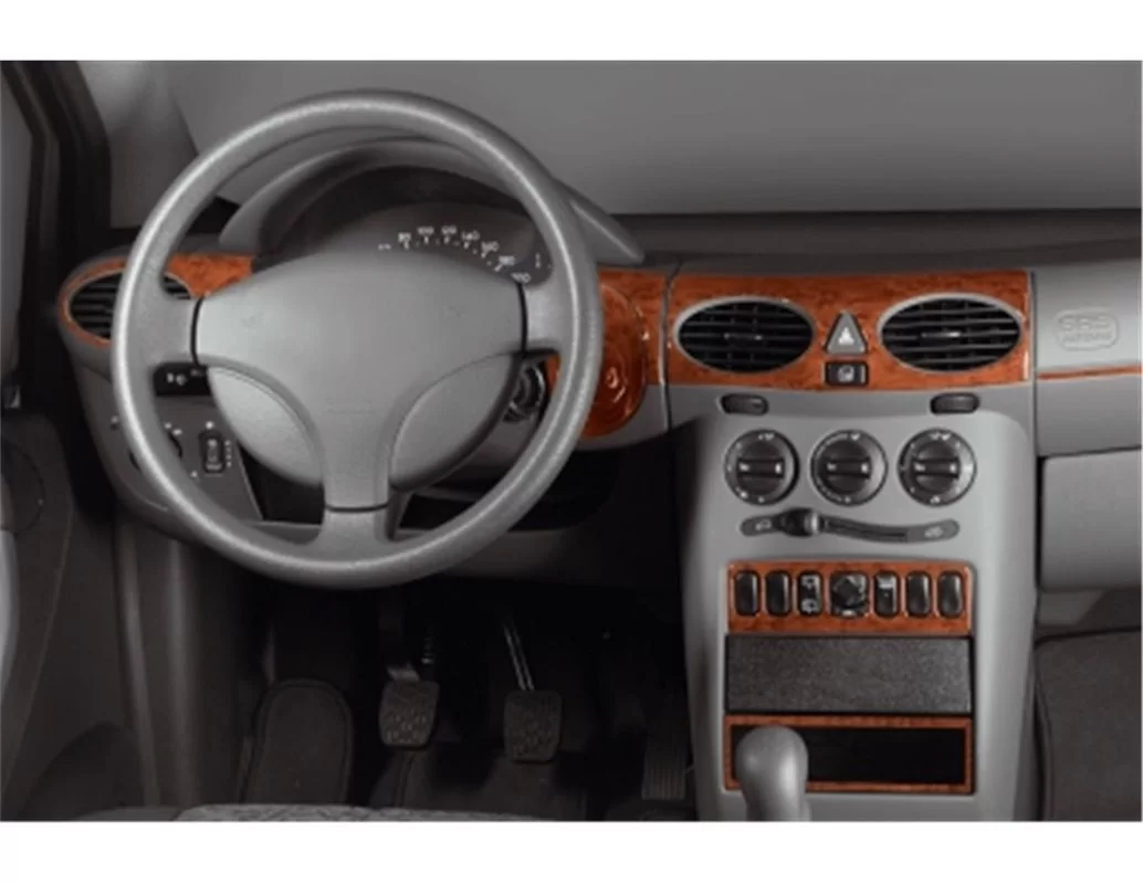 Mercedes A-Class W168 09.97-02.01 3D Interior Dashboard Trim Kit Dash Trim Dekor 12-Parts - 1 - Interior Dash Trim Kit