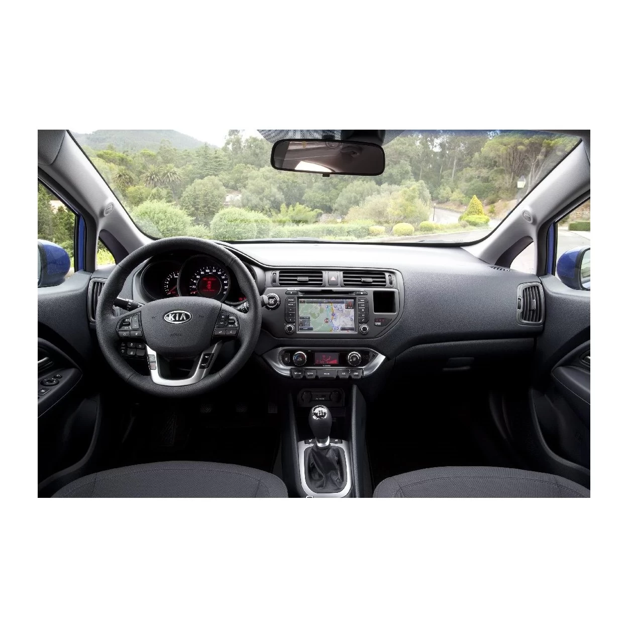 Kia Rio 01.2011 3D Interior Dashboard Trim Kit Dash Trim Dekor 7-Parts