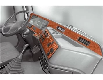 Mercedes Actros 02.00-03.03 3D Interior Dashboard Trim Kit Dash Trim Dekor 44-Parts - 1 - Interior Dash Trim Kit