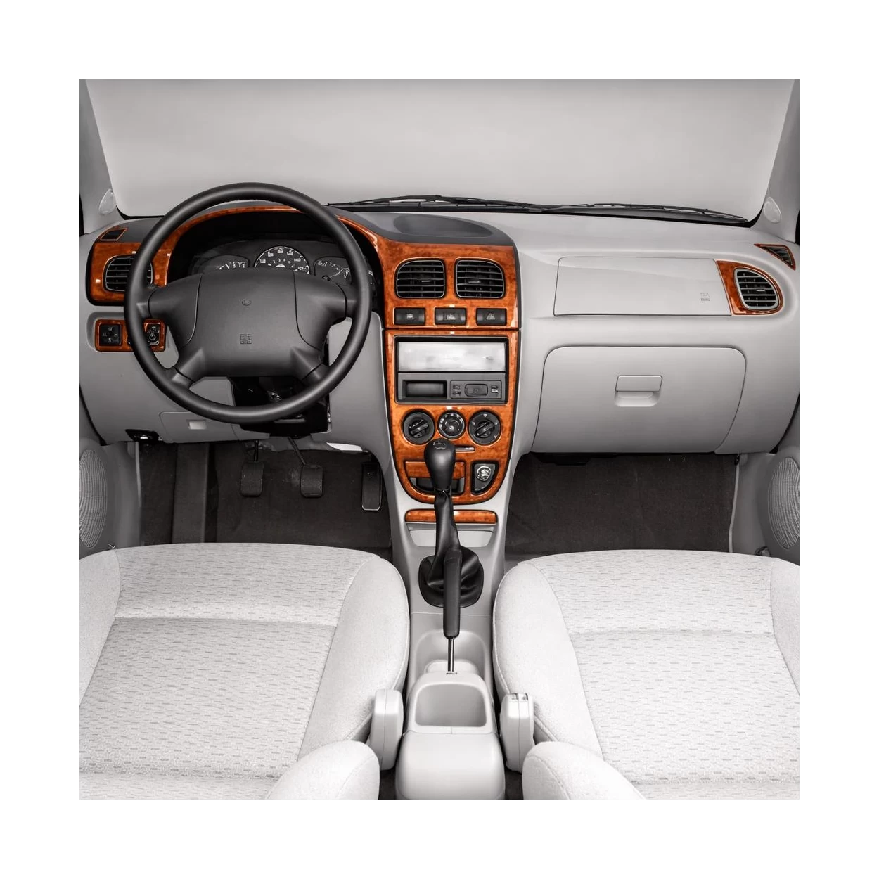 Kia Rio 09.00-08.02 3D Interior Dashboard Trim Kit Dash Trim Dekor 9-Parts