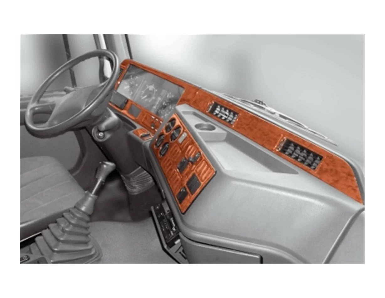 Mercedes Actros 02.00-03.03 3D Interior Dashboard Trim Kit Dash Trim Dekor 44-Parts - 1 - Interior Dash Trim Kit