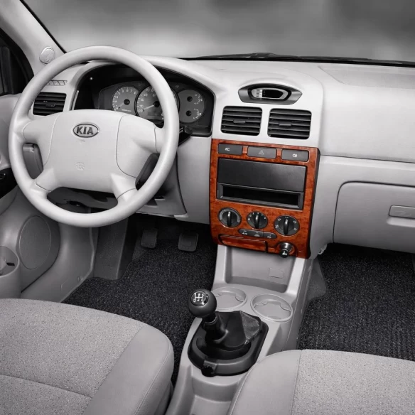 Kia Rio 09.02-10.05 3D Interior Dashboard Trim Kit Dash Trim Dekor 6-Parts