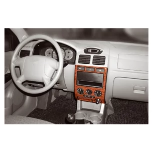 Kia Rio 09.02-10.05 3D Interior Dashboard Trim Kit Dash Trim Dekor 6-Parts