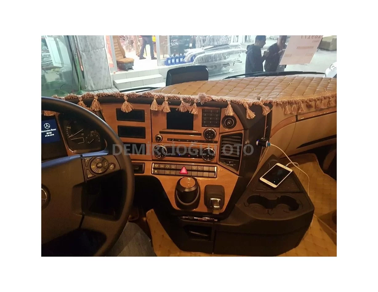 Mercedes Actros Antos 09.2016 3D Interior Dashboard Trim Kit Dash Trim Dekor 26-Parts - 1 - Interior Dash Trim Kit