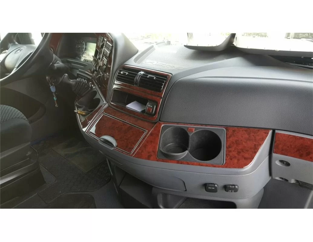 Mercedes Actros Full Set 04.03-08.11 3D Interior Dashboard Trim Kit Dash Trim Dekor 42-Parts - 1 - Interior Dash Trim Kit