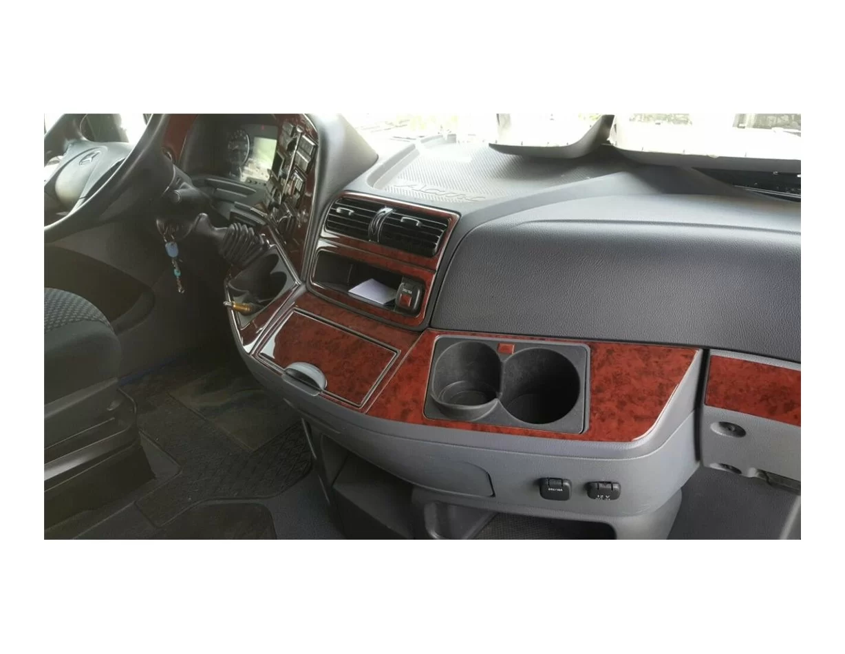 Mercedes Actros Full Set 04.03-08.11 3D Interior Dashboard Trim Kit Dash Trim Dekor 42-Parts - 1 - Interior Dash Trim Kit