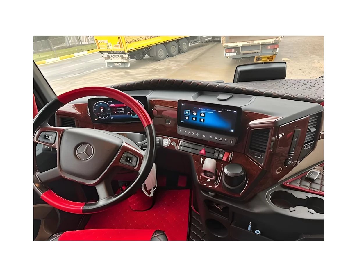 Mercedes Actros MK5 ab 2021 Full Set 3D Interior Dashboard Trim Kit Dash Trim Dekor 32-Parts - 1 - Interior Dash Trim Kit