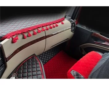 Mercedes Actros MK5 ab 2021 Full Set 3D Interior Dashboard Trim Kit Dash Trim Dekor 32-Parts - 3 - Interior Dash Trim Kit