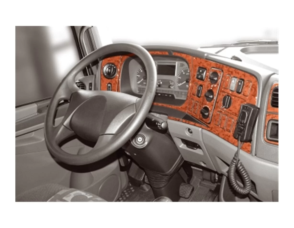 Mercedes Atego-Axor 11.2004 3D Interior Dashboard Trim Kit Dash Trim Dekor 25-Parts - 1 - Interior Dash Trim Kit