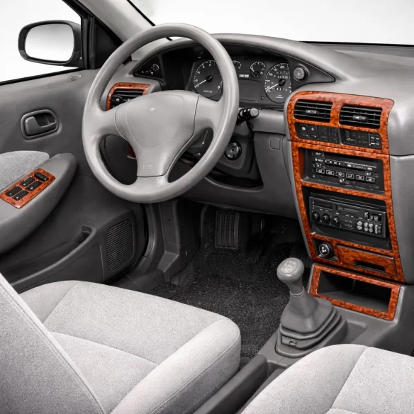 Kia Sephia 09.93-05.95 3D Interior Dashboard Trim Kit Dash Trim Dekor 12-Parts