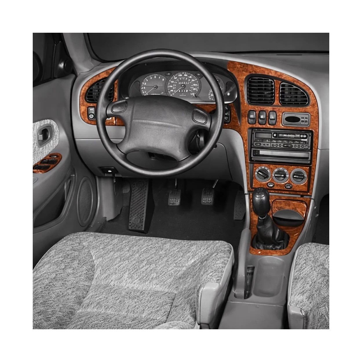 Kia Shuma 04.1998 3D Interior Dashboard Trim Kit Dash Trim Dekor 13-Parts