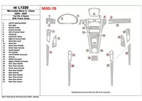 Mercedes Benz C Class 2005-2007 Full Set, 4 Doors Coupe, With Power Seats Interior BD Dash Trim Kit - 1 - Interior Dash Trim Kit Mercedes Benz C Class 2005-2007 Full Set, 4 Doors Coupe, With Power Seats Interior BD Dash Trim Kit - 1 - Interior Dash Trim Kit
