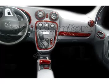 Mercedes Benz Citan W415 ab 2012 3D Interior Dashboard Trim Kit Dash Trim Dekor 16-Parts - 1 - Interior Dash Trim Kit