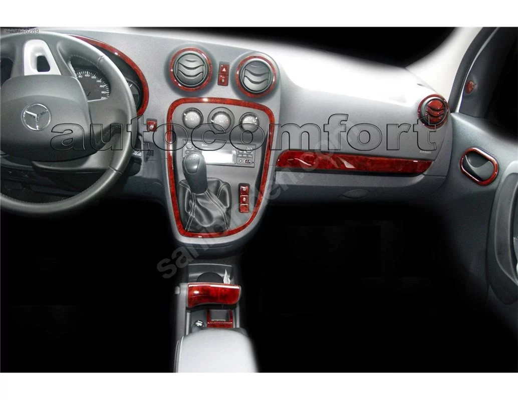 Mercedes Benz Citan W415 ab 2012 3D Interior Dashboard Trim Kit Dash Trim Dekor 16-Parts - 1 - Interior Dash Trim Kit