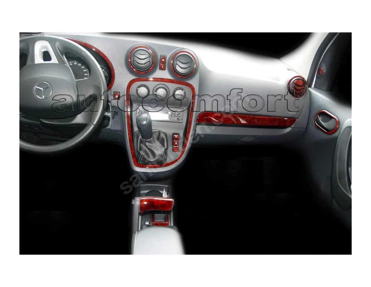 Mercedes Benz Citan W415 ab 2012 3D Interior Dashboard Trim Kit Dash Trim Dekor 16-Parts - 1 - Interior Dash Trim Kit