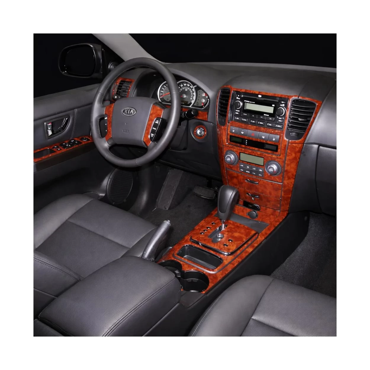KIA Sorento 2008-2010 Ful Kit, Automatic Gear,with Heated Seats Interior BD Dash Trim Kit