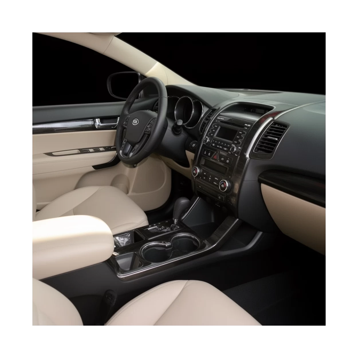 KIA Sorento 2011-UP Full Set, Climate-Control, With UVO Radio Interior BD Dash Trim Kit