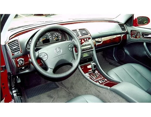 Mercedes Benz CLK 1998-2002 Full Set, Folding roof-Cabrio Interior Dash Trim Kit - 1 - Interior Dash Trim Kit