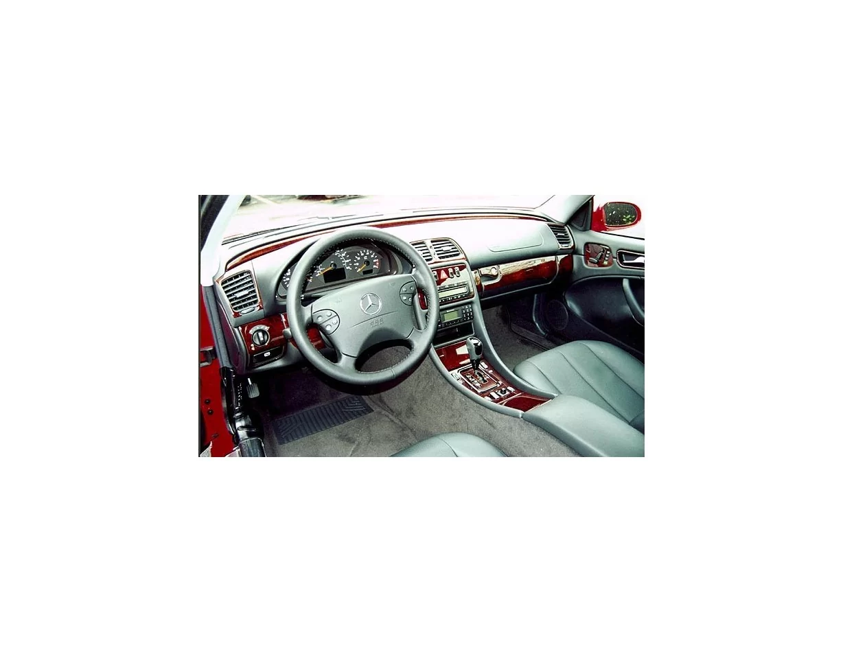 Mercedes Benz CLK 1998-2002 Full Set, Soft roof-Coupe Interior BD Dash Trim Kit - 1 - Interior Dash Trim Kit
