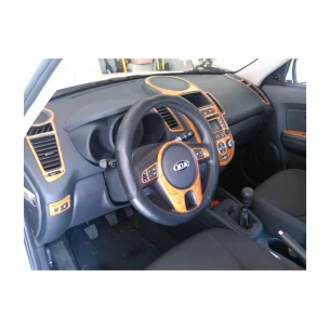 Kia Soul 2010-2011 3D Interior Dashboard Trim Kit Dash Trim Dekor 36-Parts
