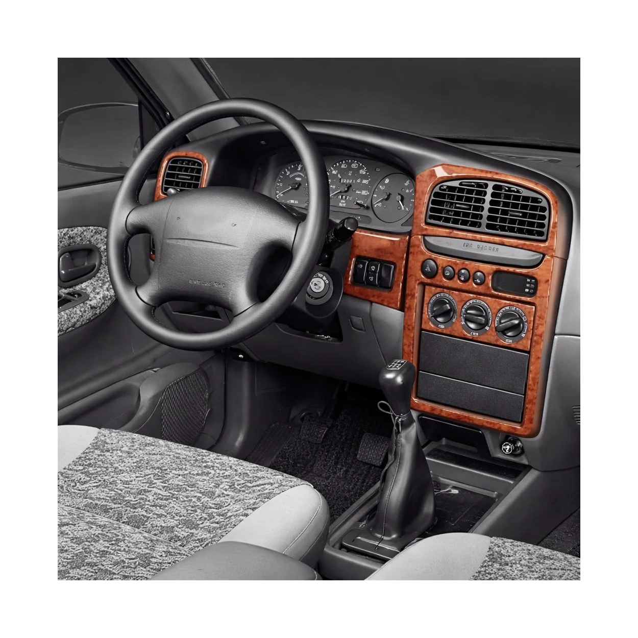 Kia Sportage 09.99-05.03 3D Interior Dashboard Trim Kit Dash Trim Dekor 10-Parts