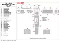 Mercedes Benz R107 450 SL/SLC 1973-1978 Full Set Interior BD Dash Trim Kit - 1 - Interior Dash Trim Kit Mercedes Benz R107 450 SL/SLC 1973-1978 Full Set Interior BD Dash Trim Kit - 1 - Interior Dash Trim Kit