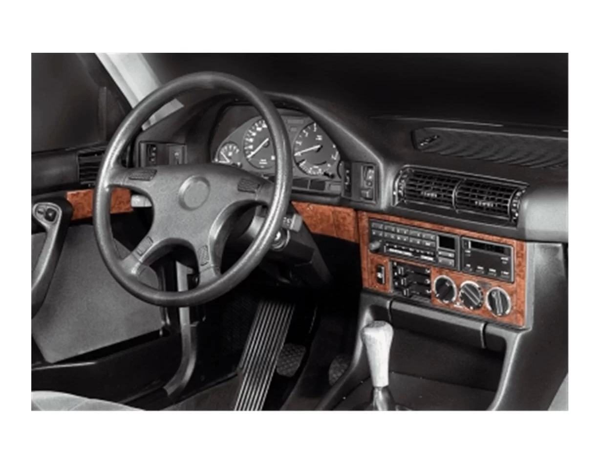 BMW 5 Series E34 01.88-09.95 3D Interior Dashboard Trim Kit Dash Trim Dekor 22-Parts - 1 - Interior Dash Trim Kit