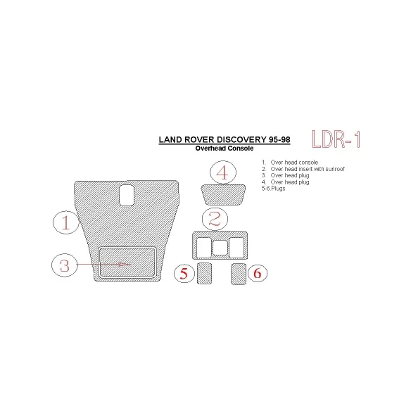 Land Rover Discovery 1995-1998 Automatic Gearbox, Basic Set, Without OEM Interior BD Dash Trim Kit