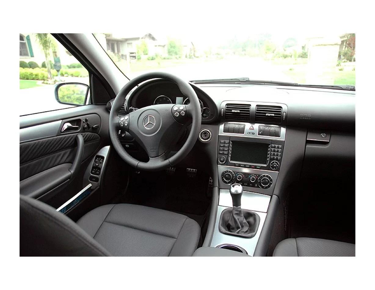 Mercedes C-Class W203 05.2005 3D Interior Dashboard Trim Kit Dash Trim Dekor 15-Parts - 1 - Interior Dash Trim Kit