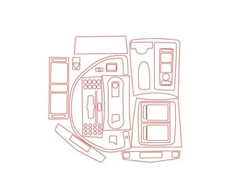 Mercedes C-Class W204 01.06-01.11 3D Interior Dashboard Trim Kit Dash Trim Dekor 11-Parts