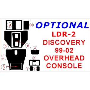 Land Rover Discovery 1999-2002 Overhead Console Interior BD Dash Trim Kit