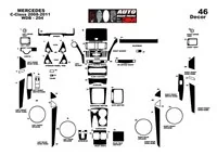 Mercedes C-Class W204 2007–2014 3D Interior Dashboard Trim Kit Dash Trim Dekor 46-Parts - 2 - Interior Dash Trim Kit Mercedes C-Class W204 2007–2014 3D Interior Dashboard Trim Kit Dash Trim Dekor 46-Parts - 2 - Interior Dash Trim Kit